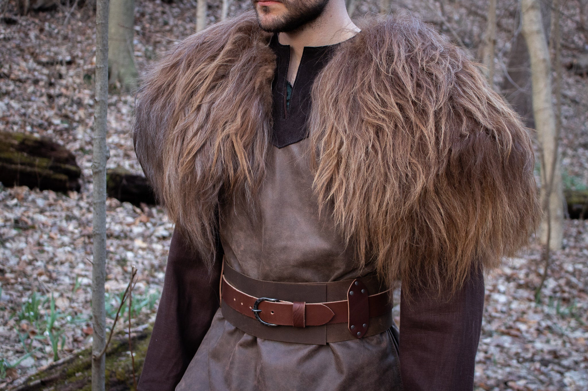 Norse Viking Fur, Viking Wedding, Viking Fur Shoulder, Norse Shoulder Fur,  Celtic Wedding, Viking Shawl, Viking Fur Mantle, Shieldmaiden Fur 