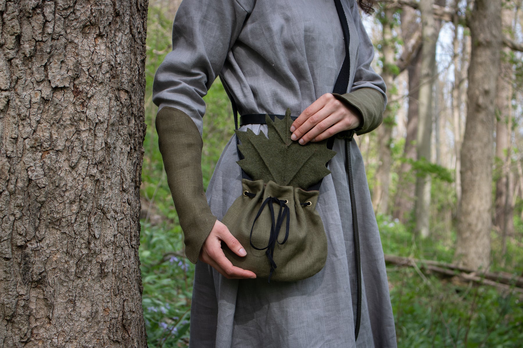Elven Leaf Fabric Cross Body Bag – Folk Of The Wood