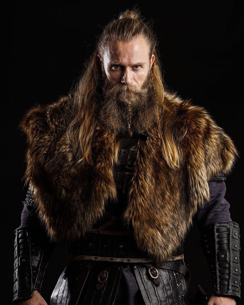 Viking Costume Faux Fur Cape Harness Holster and 50 similar items